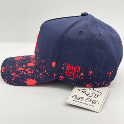 Blue/Red LA Curved Cap