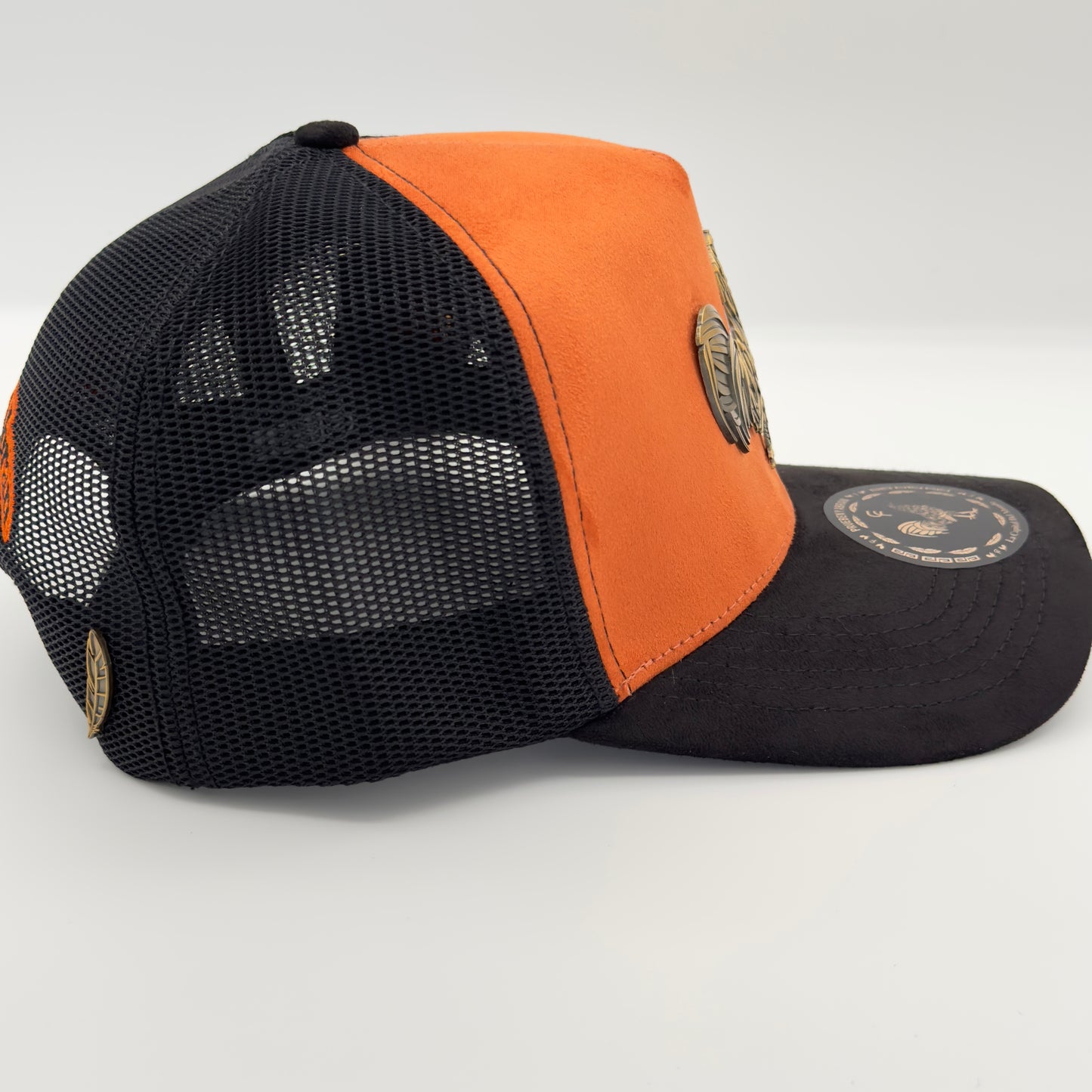 Orange Golden Rooster Mesh Cap