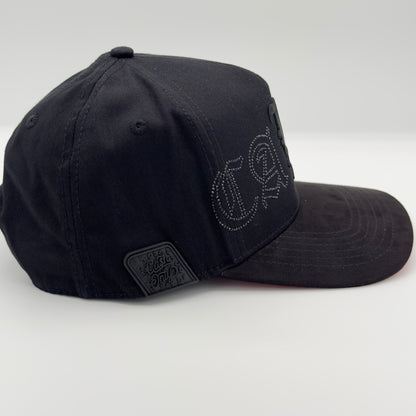 Black/Red LA Curved Cap