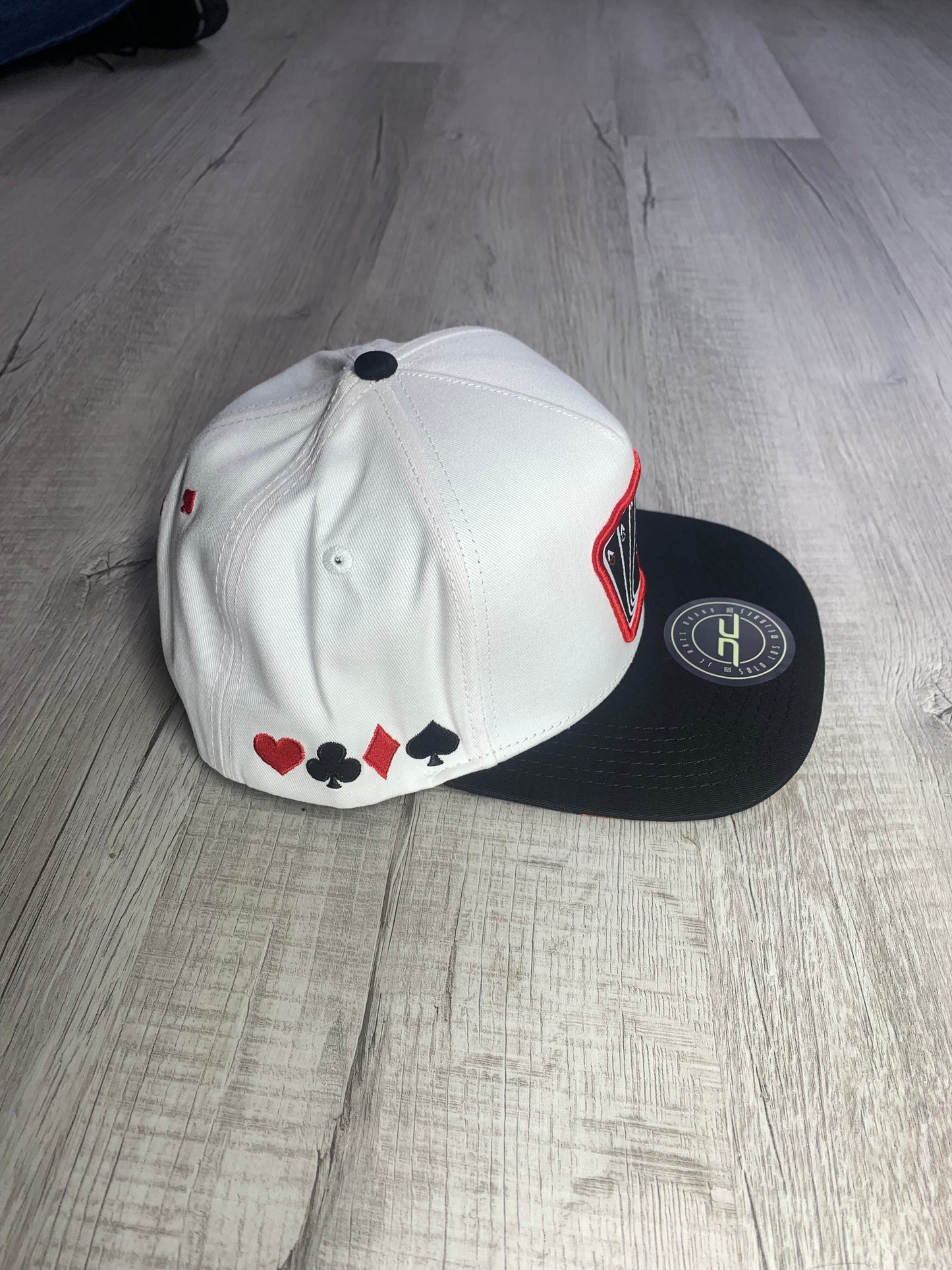 White Poker Cap