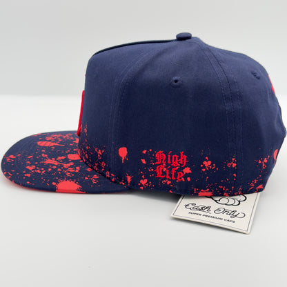 Blue/Red LA Flat Cap