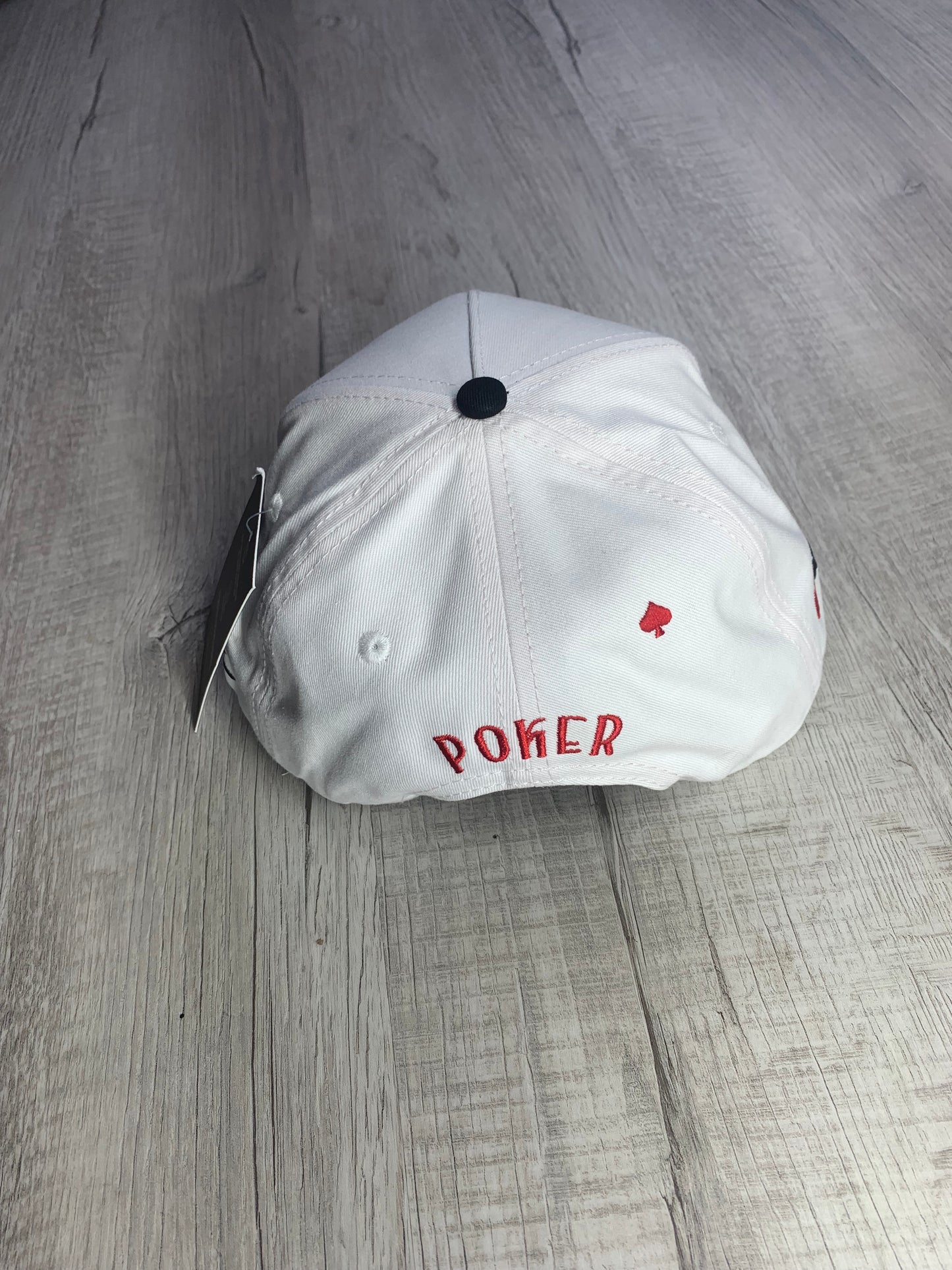 White Poker Cap