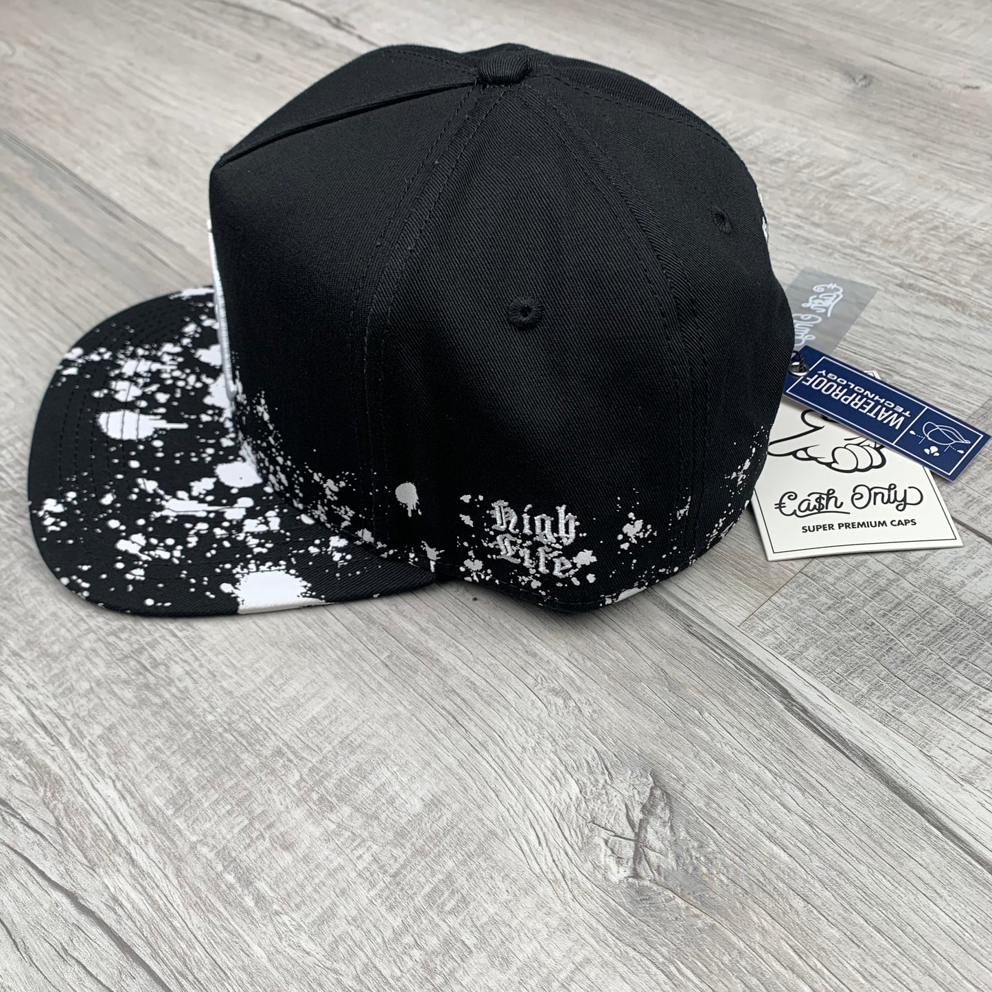 Black/White LA Flat Cap