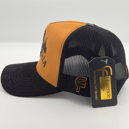 Orange Charreria Mesh Cap