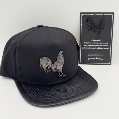 Limited Edition Black Rooster Cap