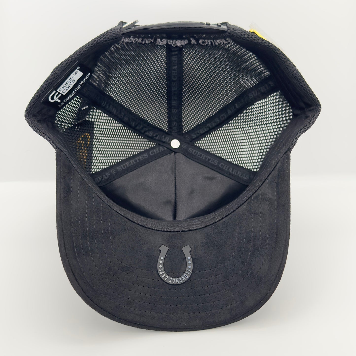 Black Charreria Mesh Cap