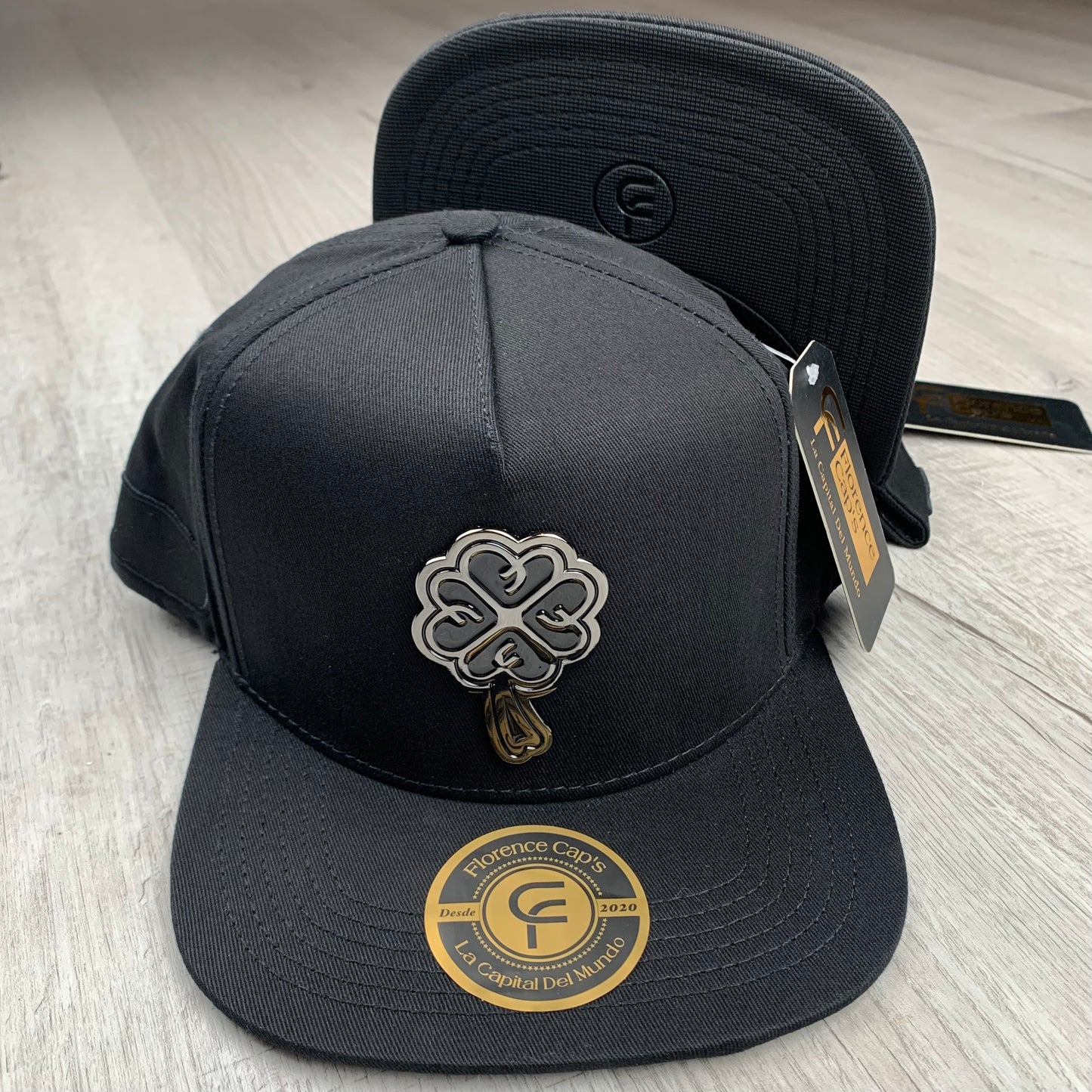 Black Pin Clover Cap