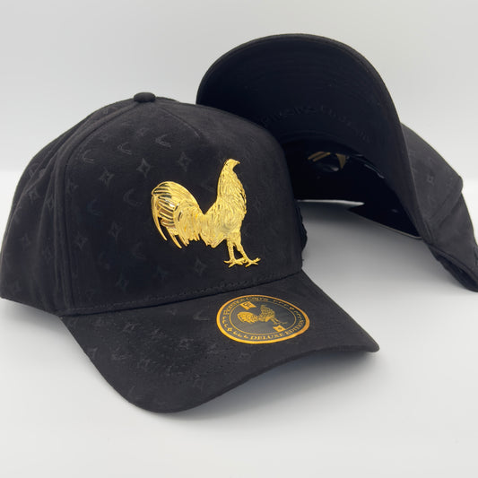 Deluxe Edition Black Golden Rooster Curved Cap