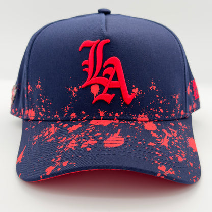 Blue/Red LA Curved Cap