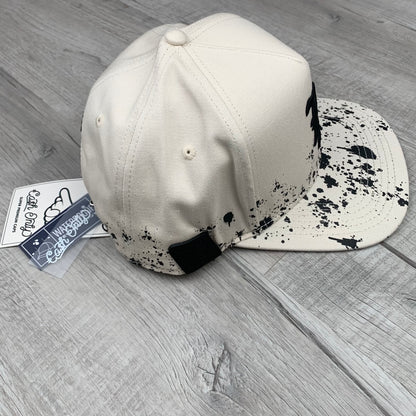 White/Black LA Flat Cap