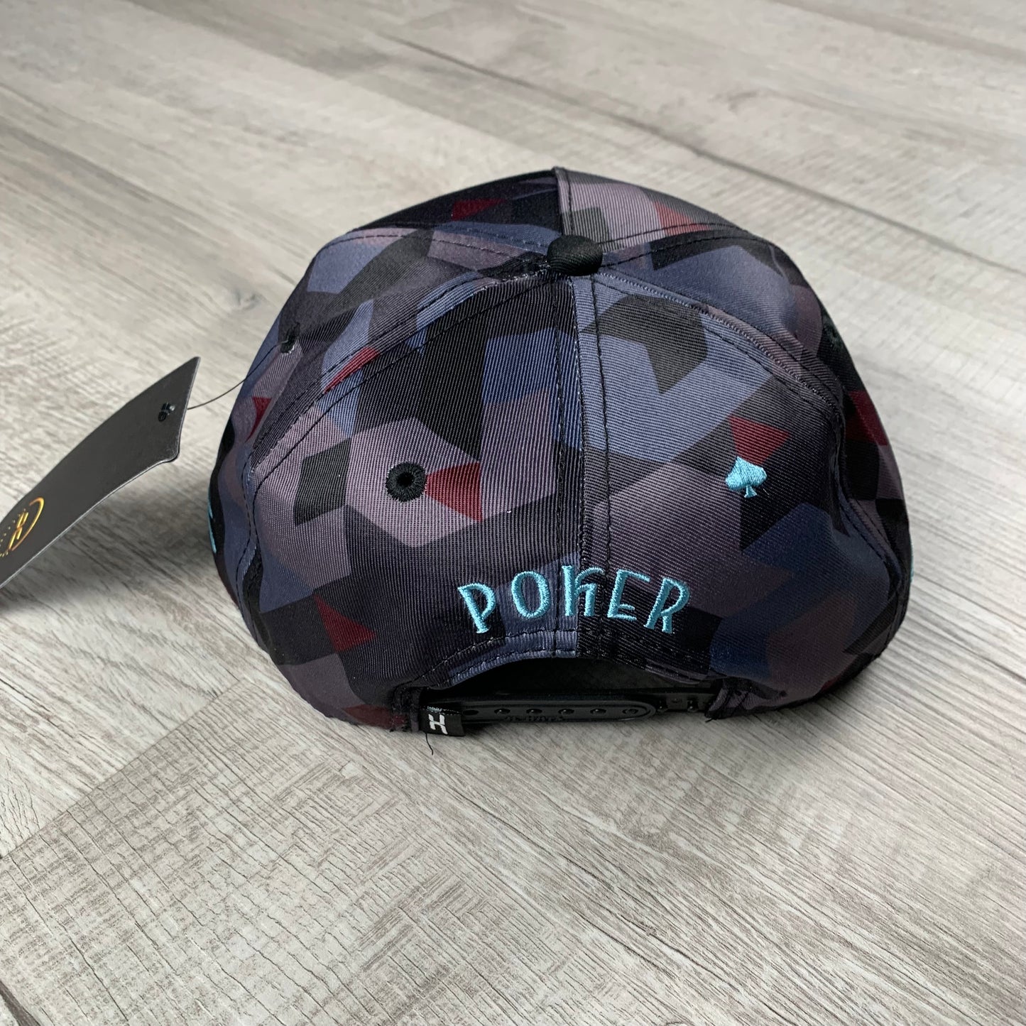 Blue/Red Poker Cap