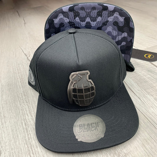 Black on Black Grenade Cap