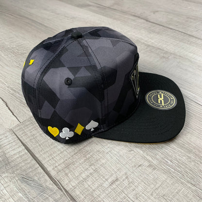 Gray/Yellow Camo Poker Cap