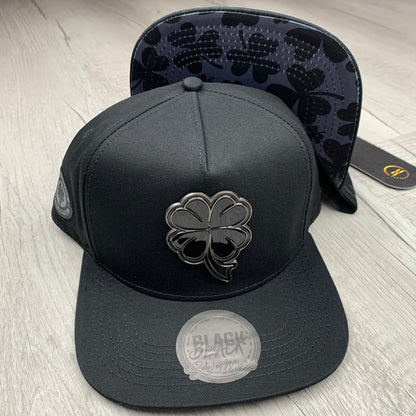 Black on Black Clover Cap