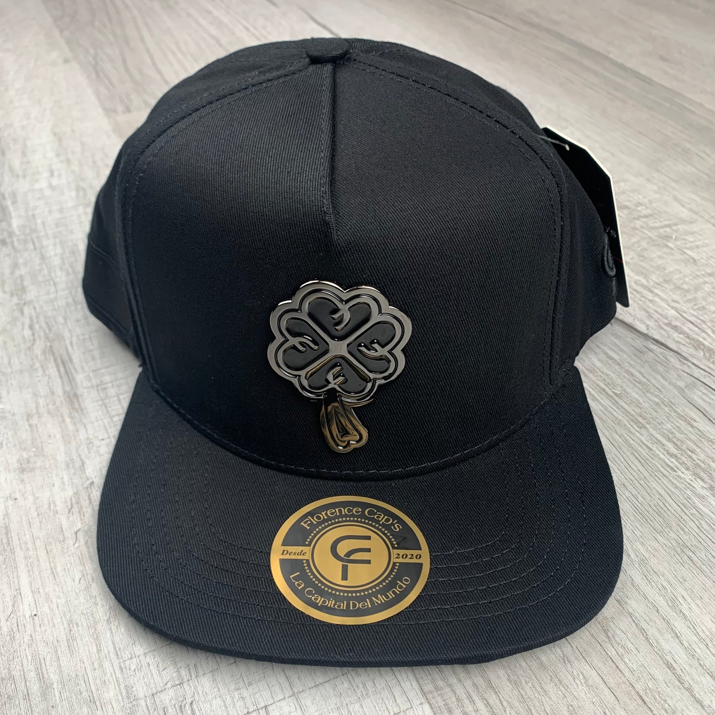 Black Pin Clover Cap