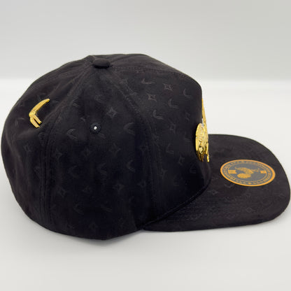 Deluxe Edition Black Golden Rooster Flat Cap