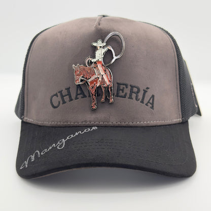 Brown Charreria Mesh Cap