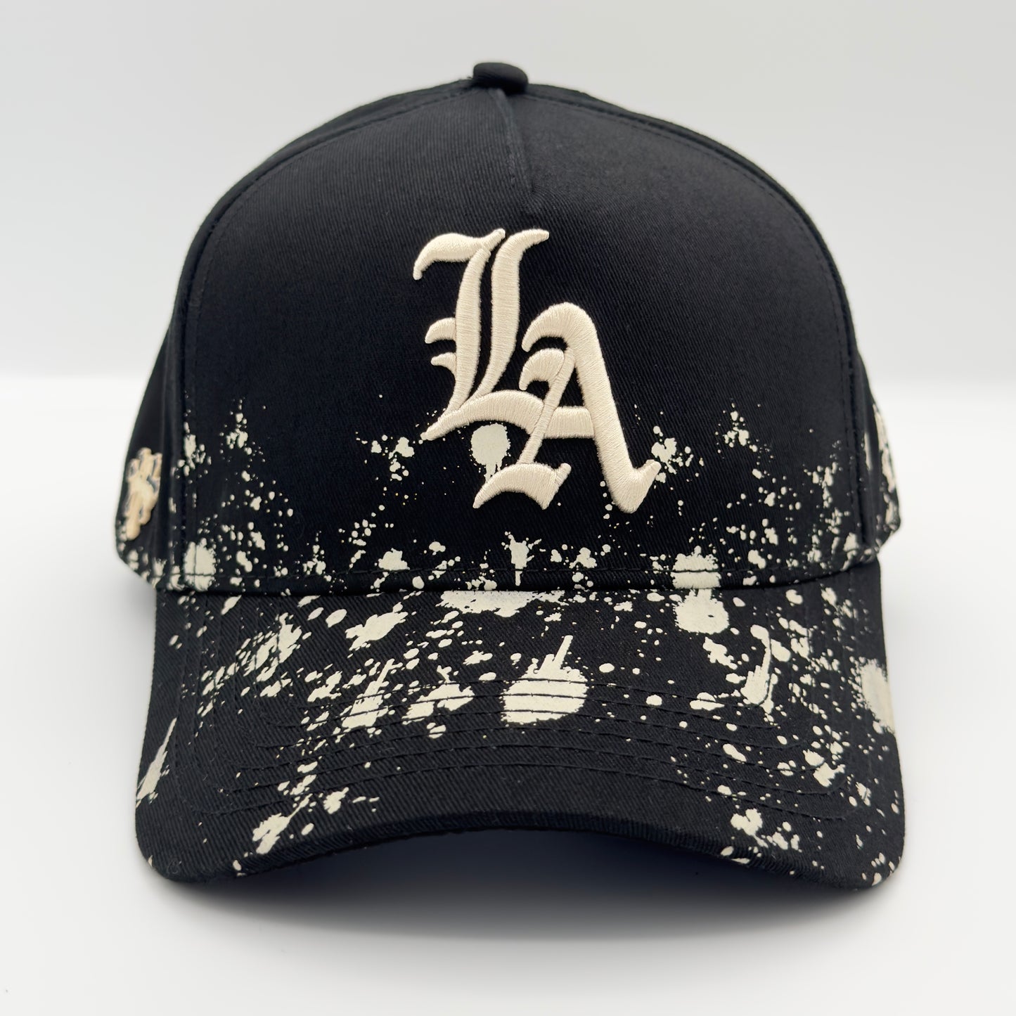 Black/White LA Curved Cap