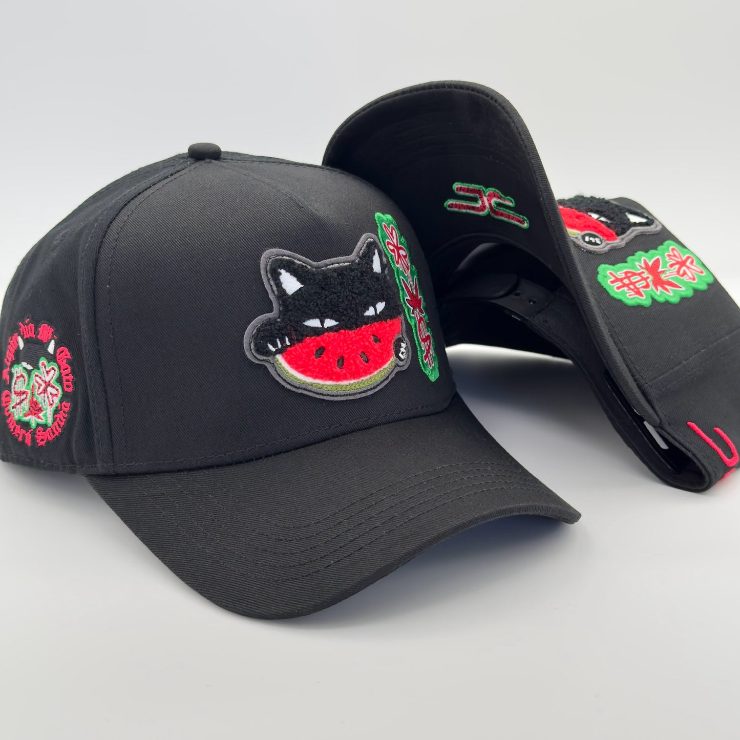 Black Watermelon Cat Cap