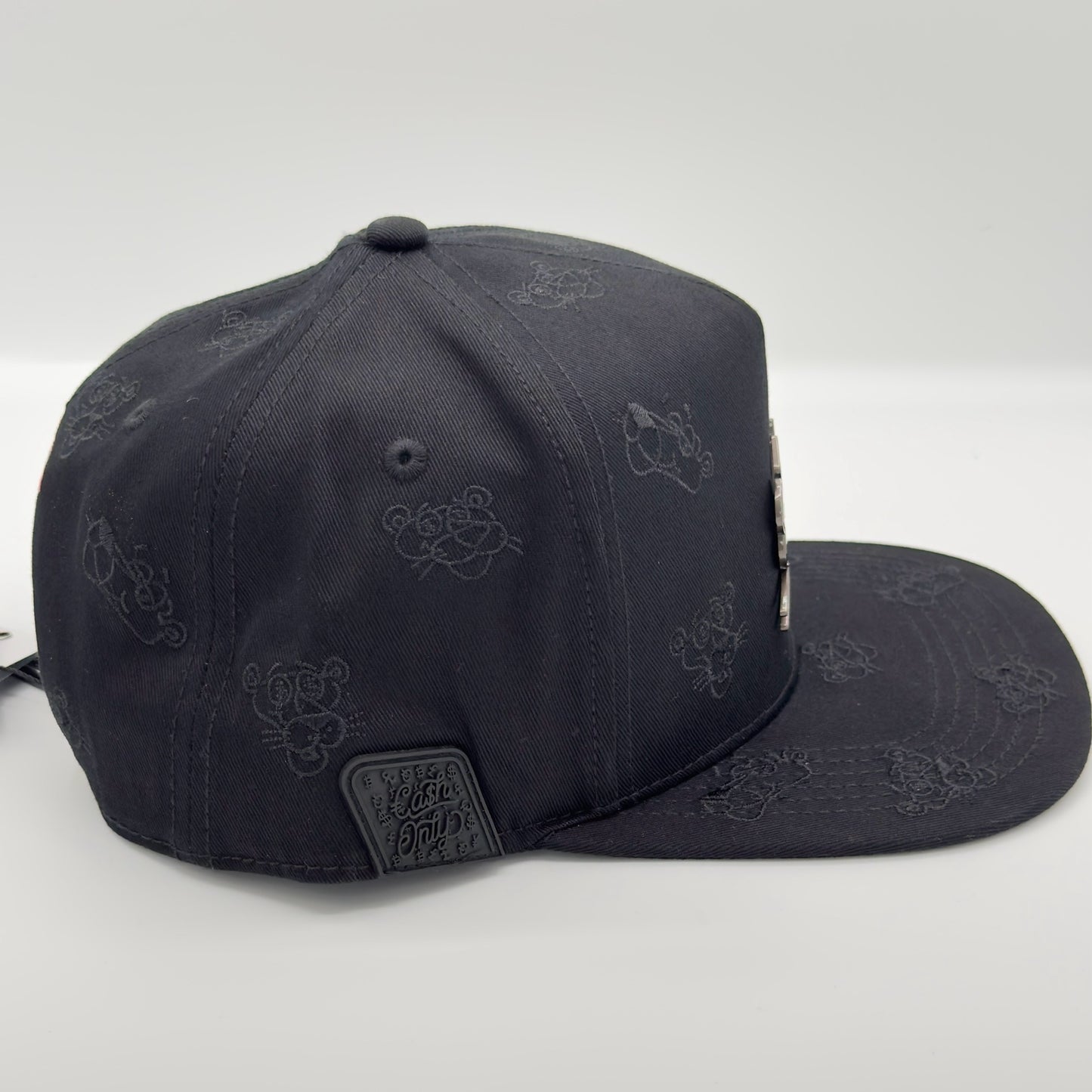 Black Faces Printed Panther Cap