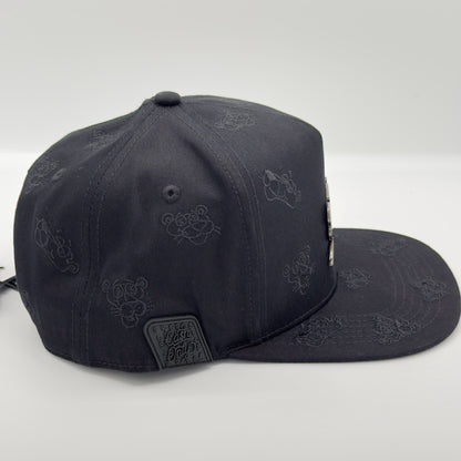 Black Faces Printed Panther Cap