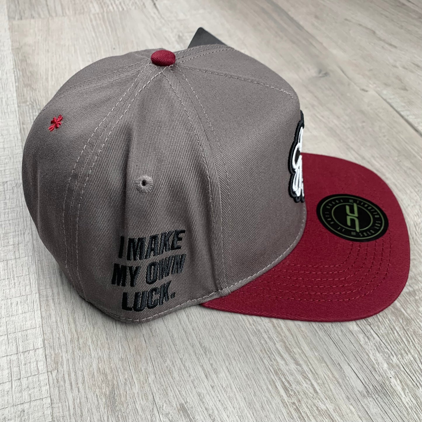 Burgundy Clover Cap