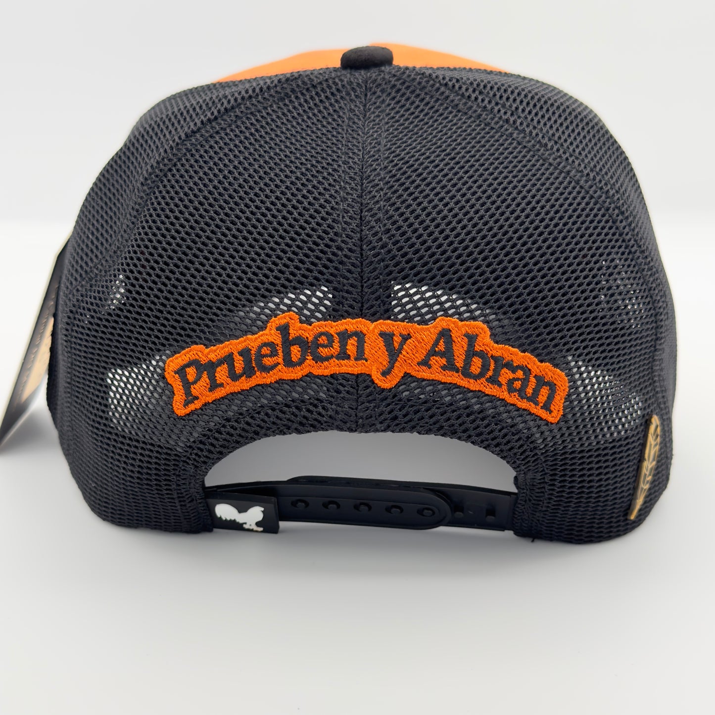 Orange Golden Rooster Mesh Cap