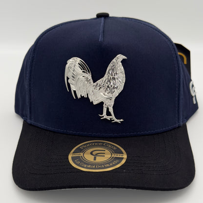 Gorra Gallo Plateado Azul