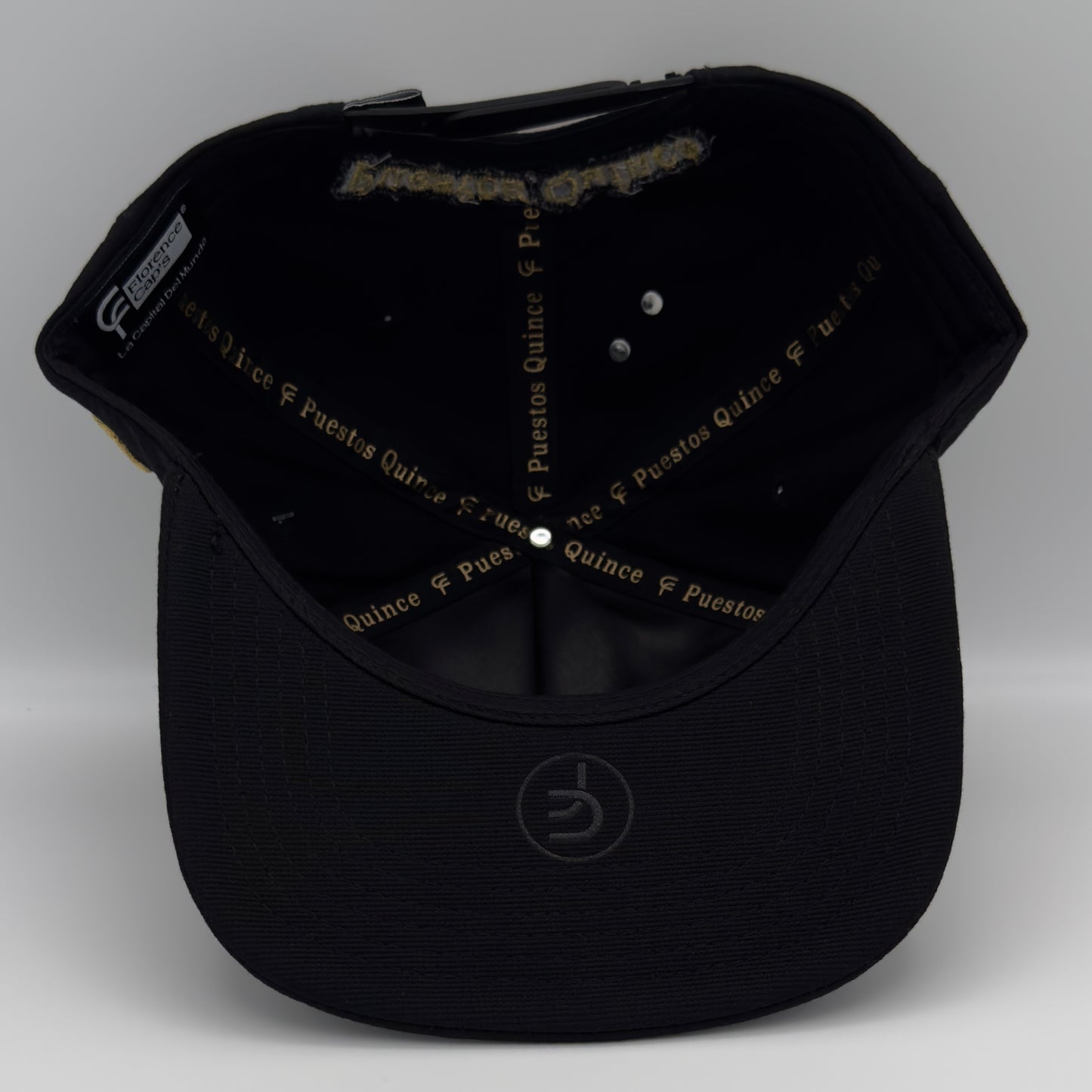 Black Golden Rooster Flat Cap