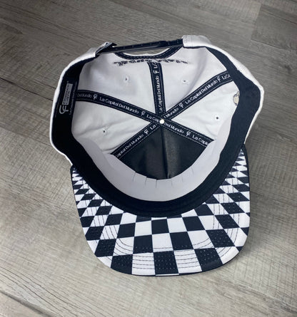 White Checkmate Cap