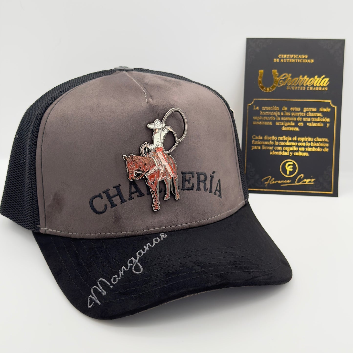 Brown Charreria Mesh Cap