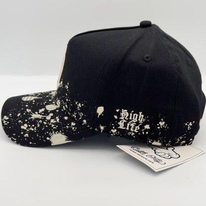 Black/White LA Curved Cap