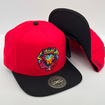 Red Rainbow King Lion Cap