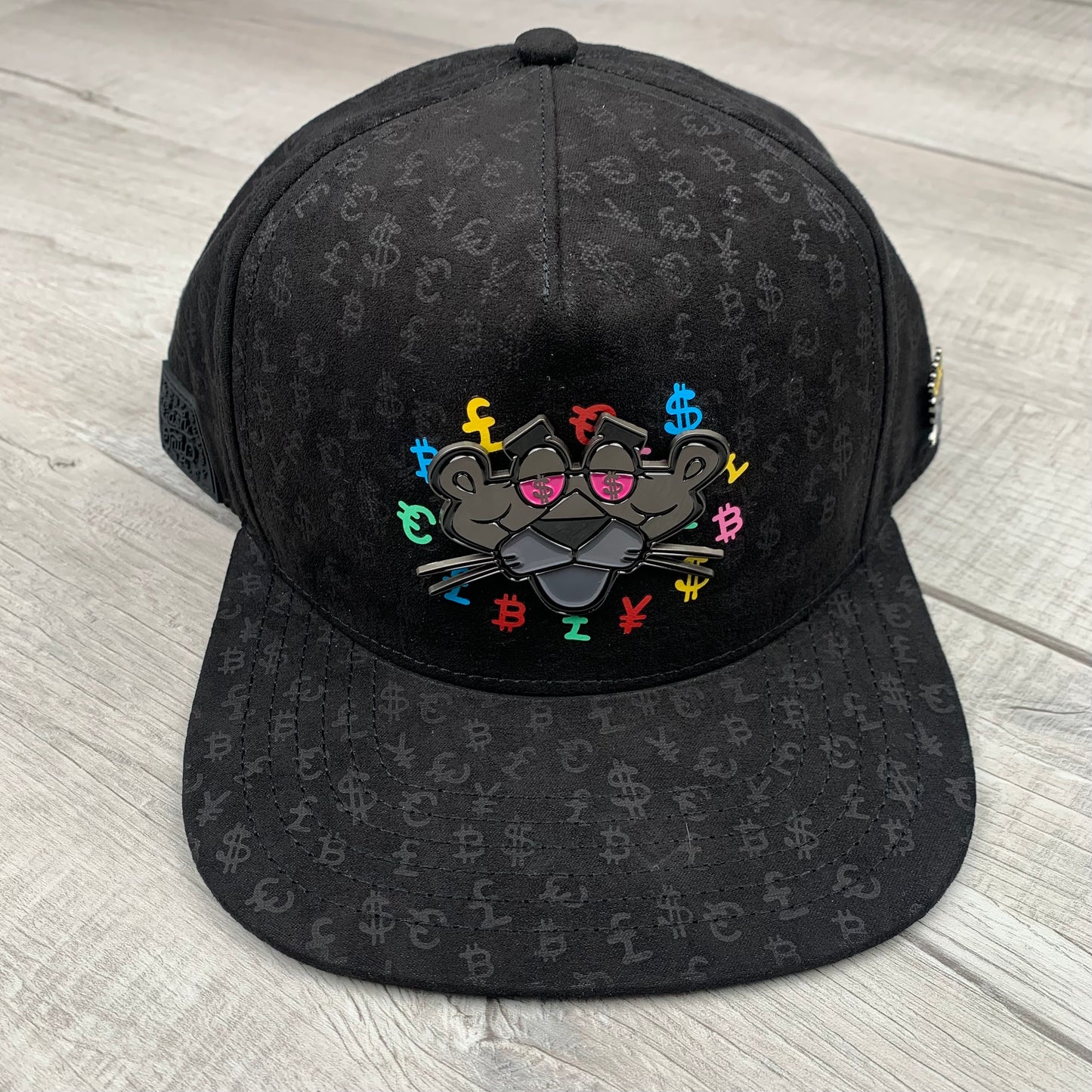 Black Print Panther Cap