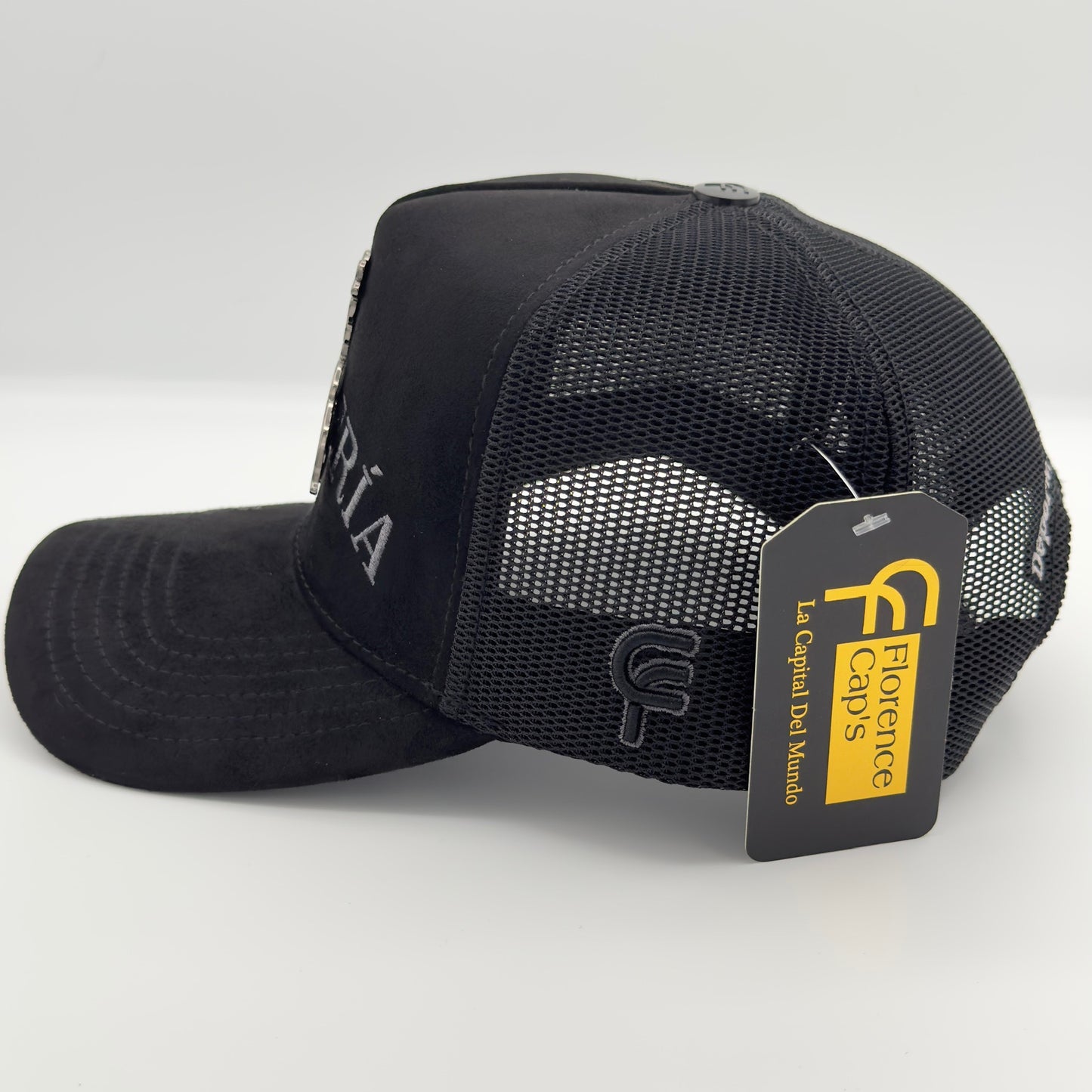 Black Charreria Mesh Cap