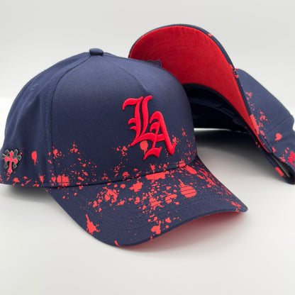 Blue/Red LA Curved Cap