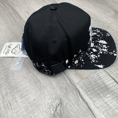 Black/White LA Flat Cap