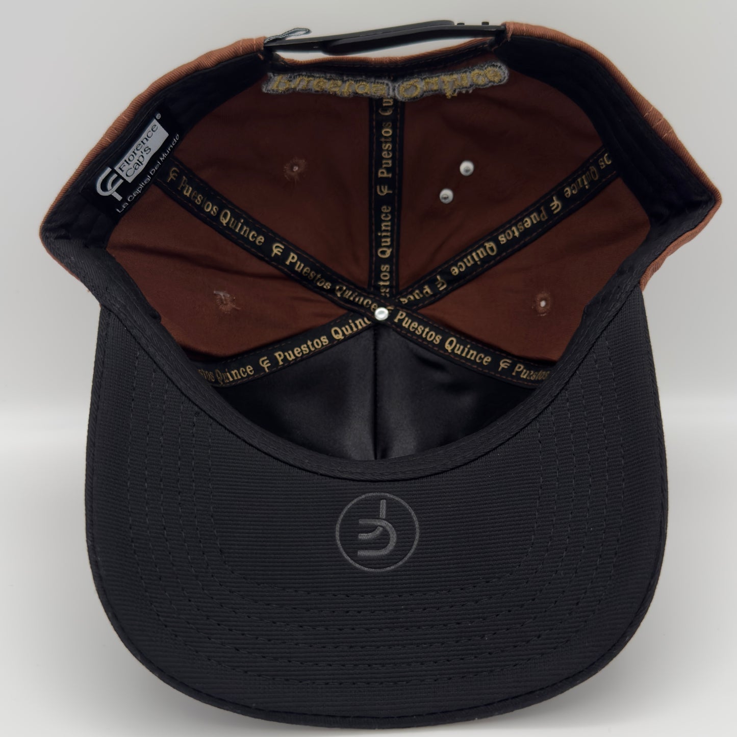 Brown Golden Rooster Semi Curve Cap