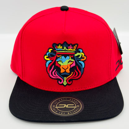 Red Rainbow King Lion Cap