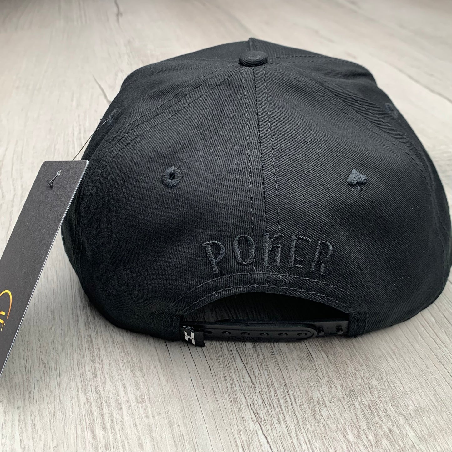 Black on Black Poker Cap