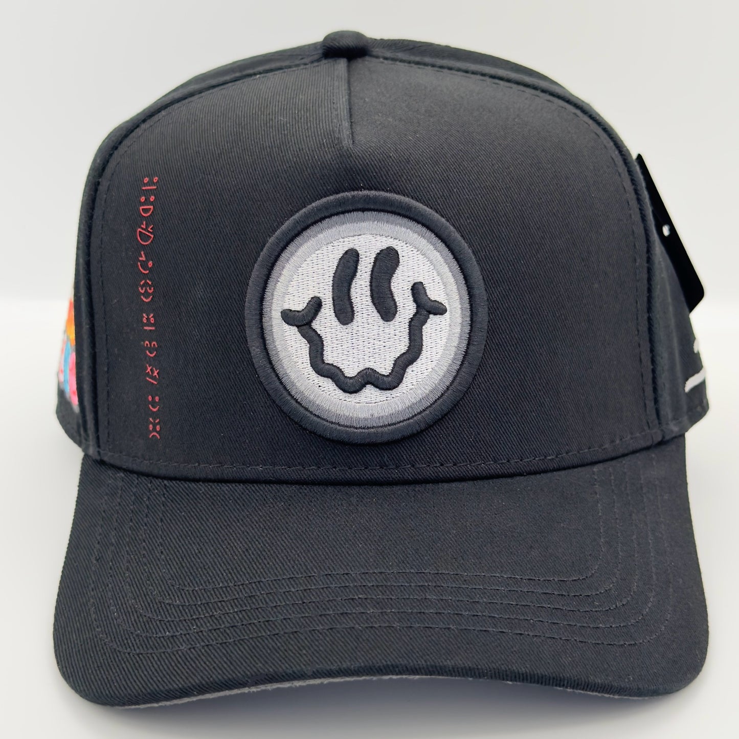 Black Happy Face Cap