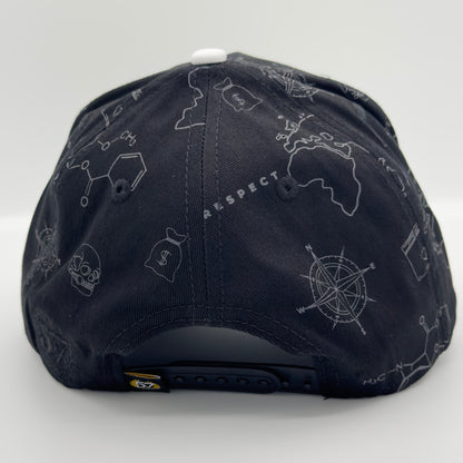 Full Print Money Plane Cap