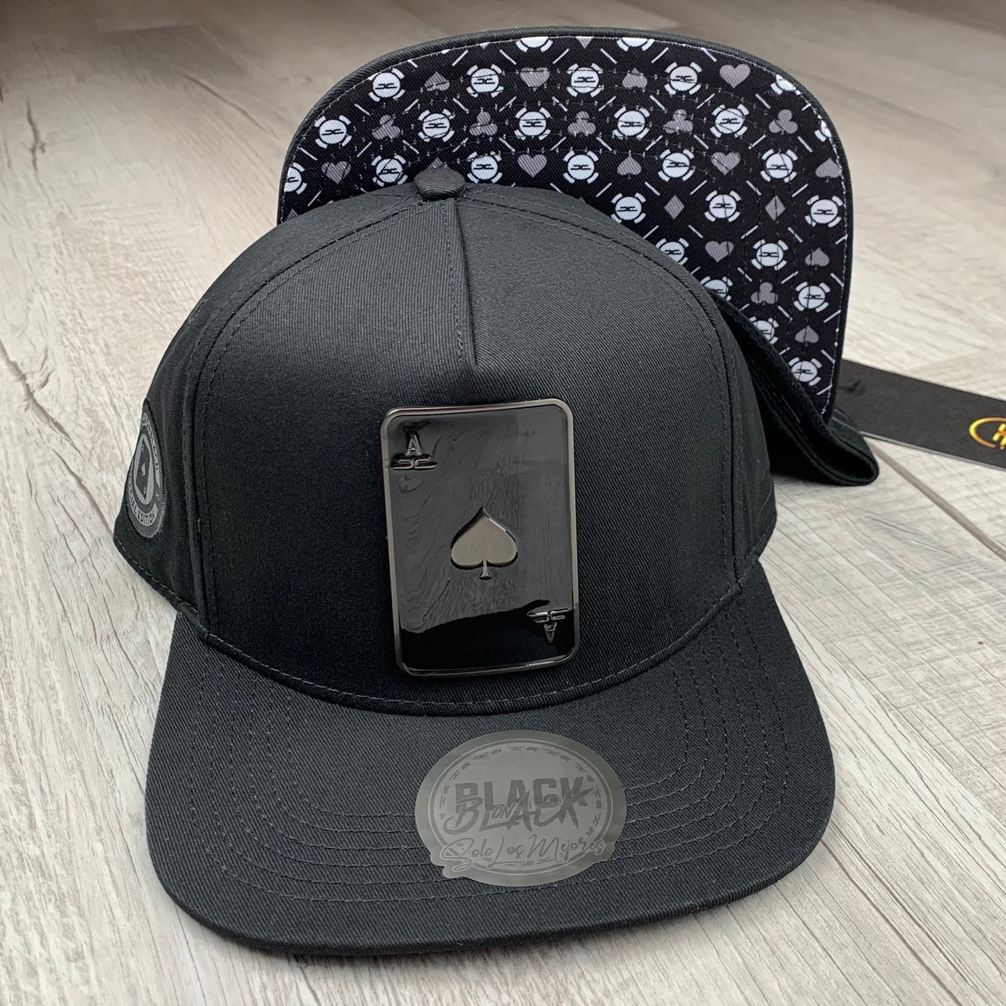 Black on Black Ace Spades Cap