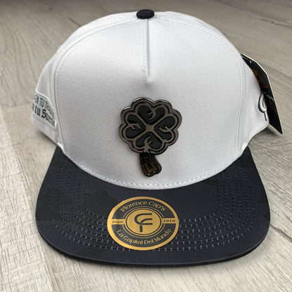 Black Pin White Clover Cap