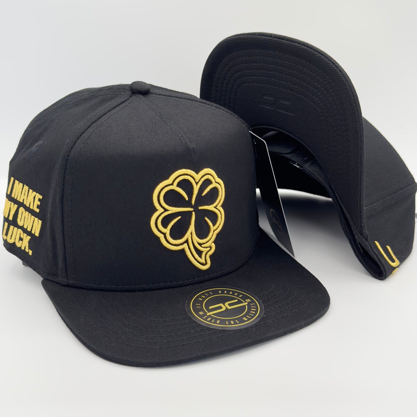 Black/Gold Clover Cap