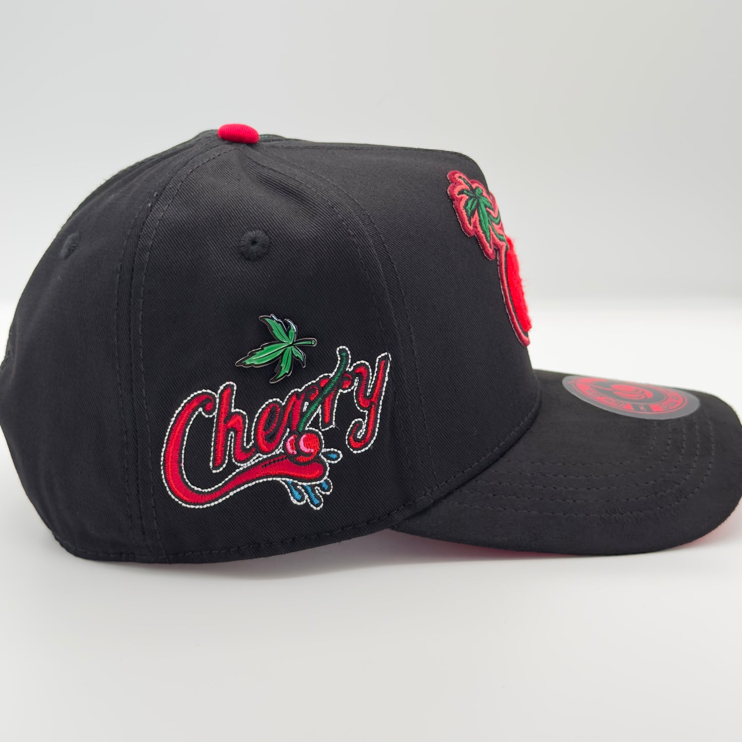 Black/Red Cherry Cap