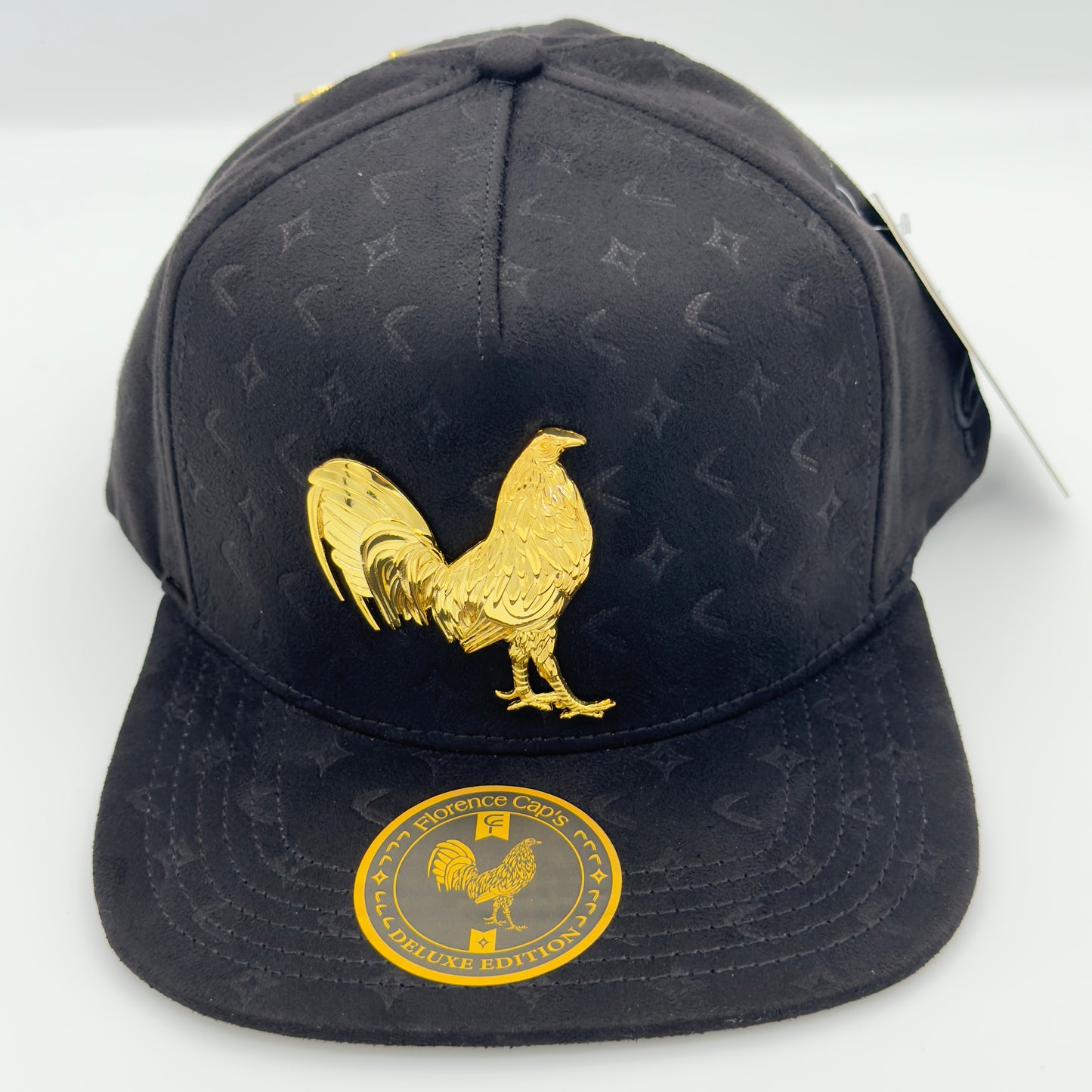 Deluxe Edition Black Golden Rooster Flat Cap