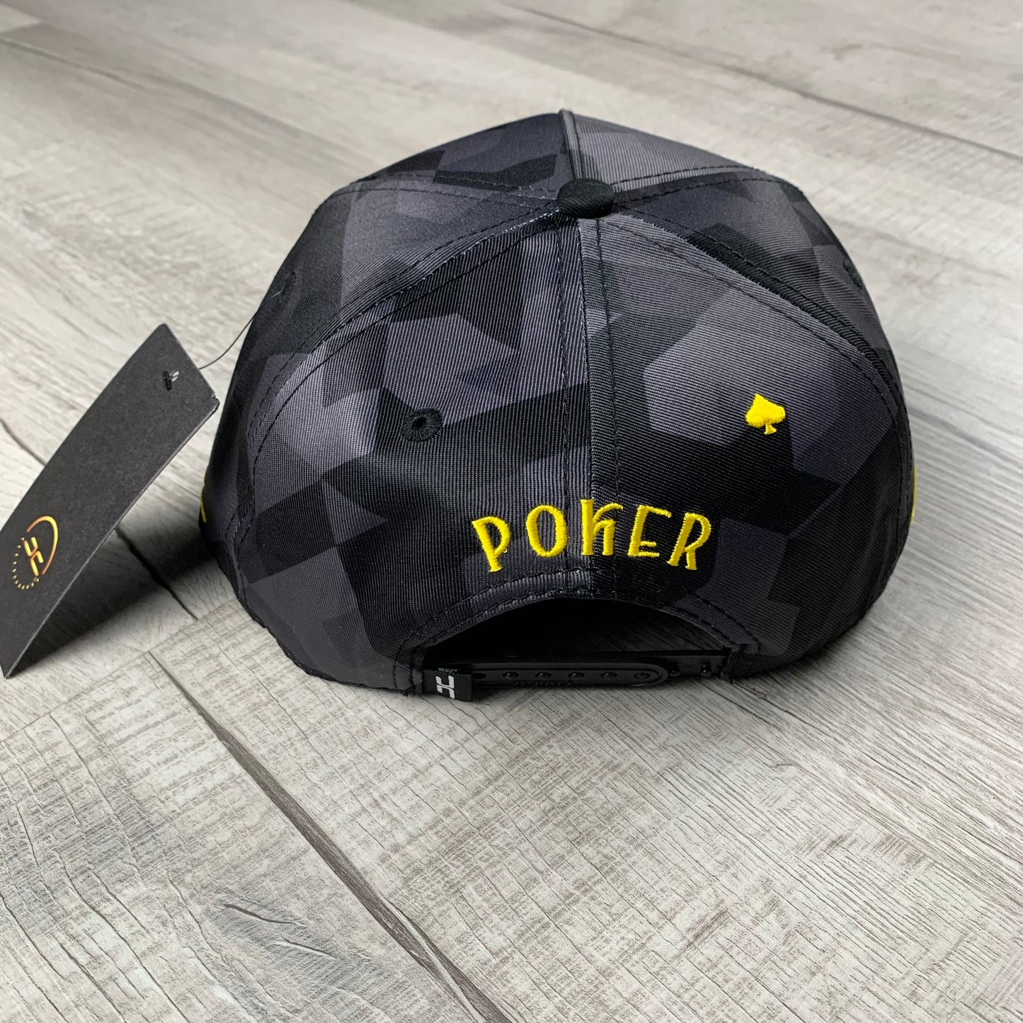 Gray/Yellow Camo Poker Cap