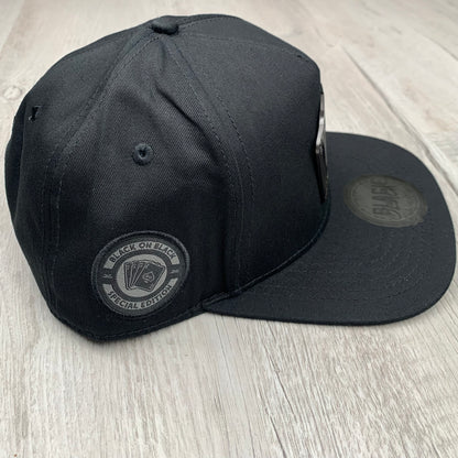 Black on Black Poker Cap