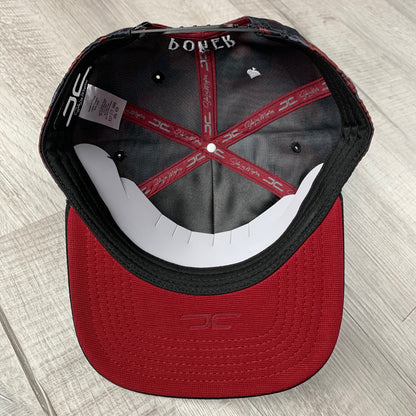 Red Camo Poker Cap